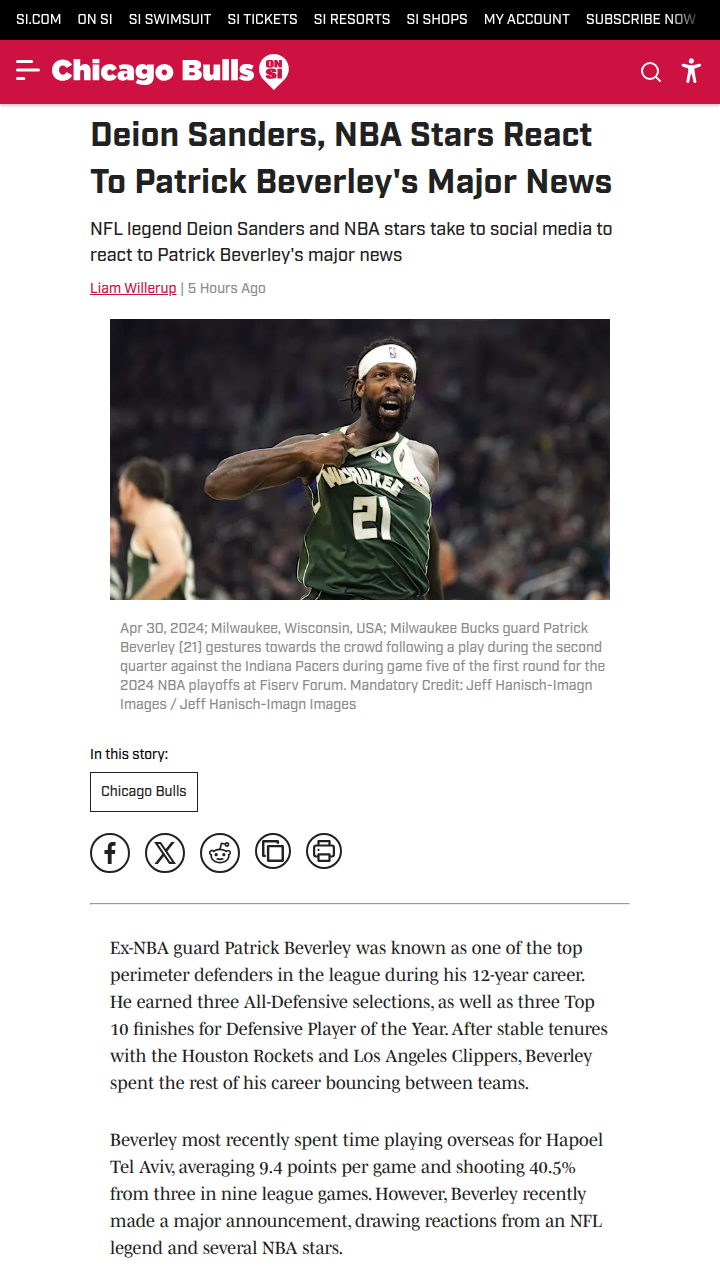 Pat Bev Eyes NBA Comeback—Prime Reacts!