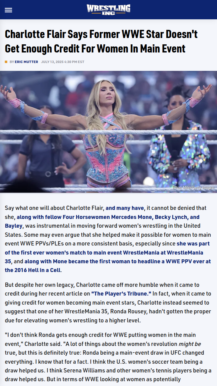 Does Ronda Rousey Get Enough Credit?