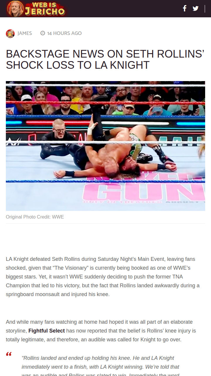 Did LA Knight Really Upset The Visionary?