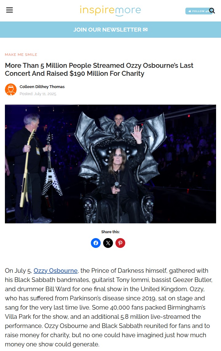 Ozzy’s Last Show Broke Records! 🤘