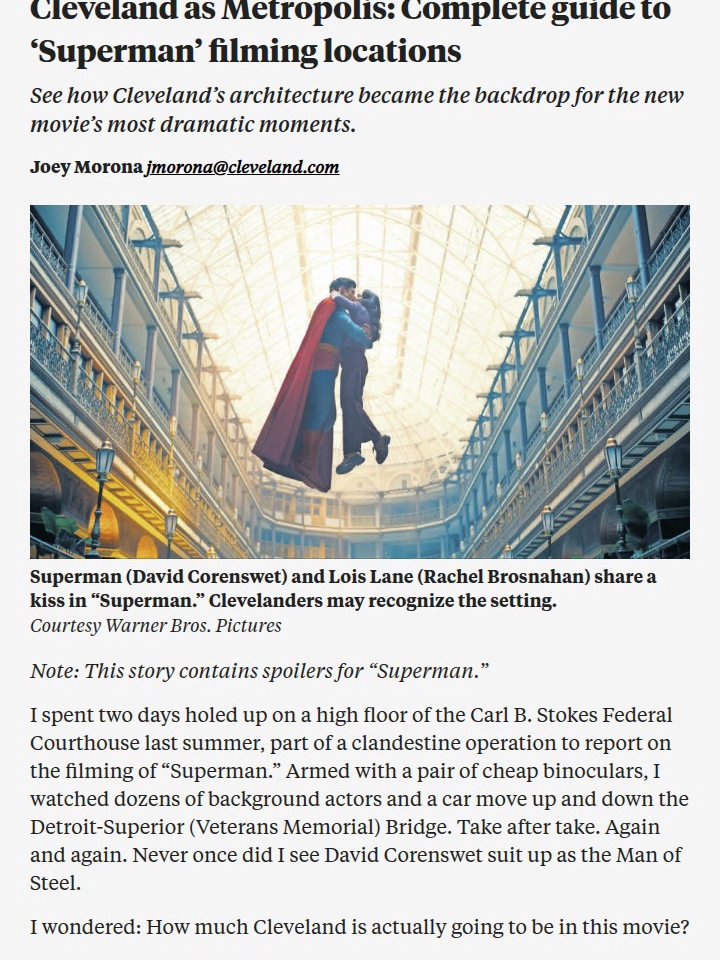Superman’s Cleveland Cameo Drama! 🦸‍♂️