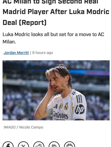 Milan Raiding Real Madrid Again?