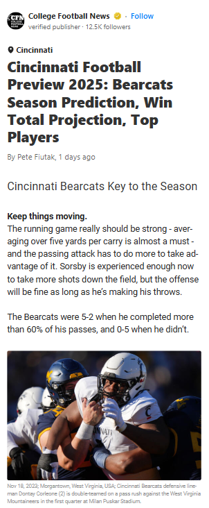Bearcats vs. Huskers: Season-Defining Opener?