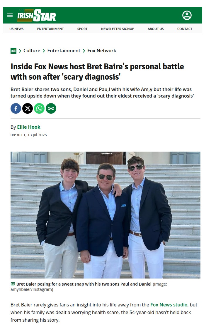 Bret Baier’s Family Struggle Revealed 💔