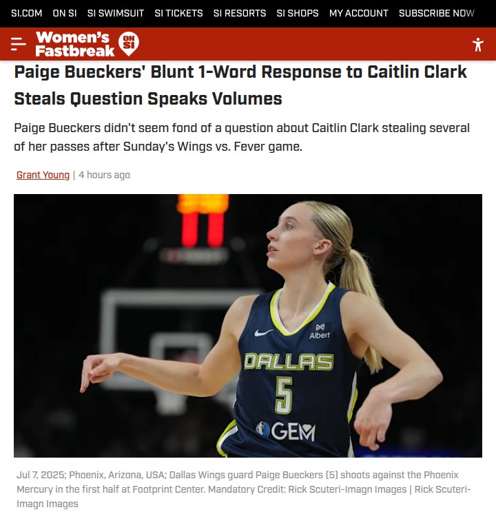 Bueckers' Icy Reply After Clark's Steal Fest