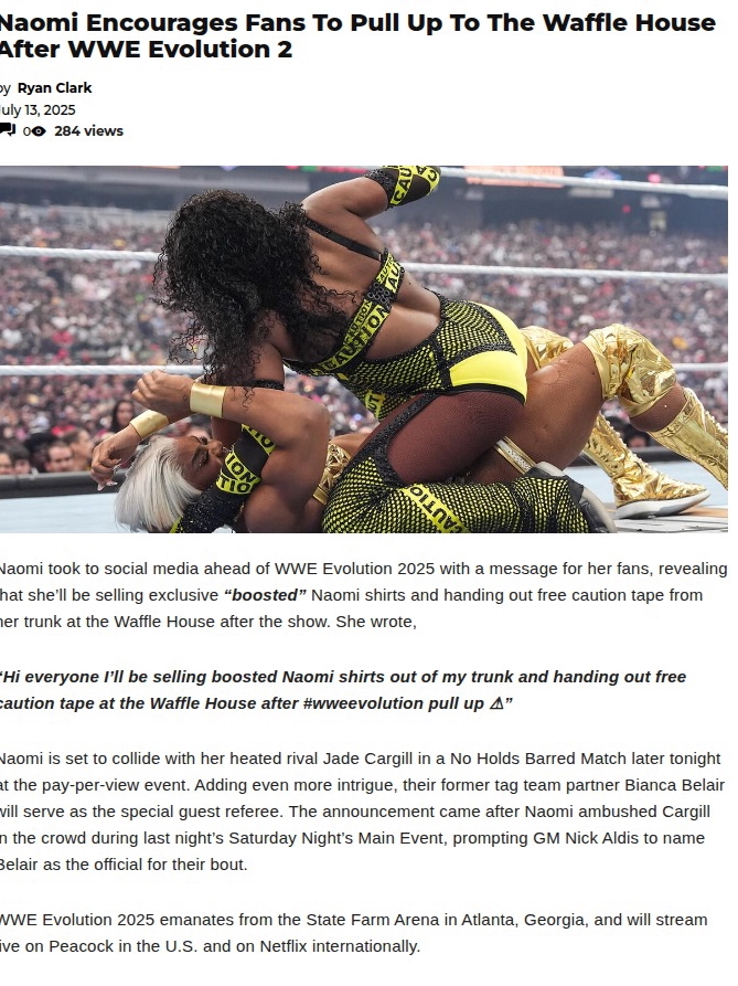 Naomi vs. Jade: Waffle House Showdown?