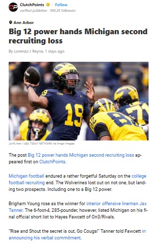 Wolverines Miss Out: BYU Steals Top OL