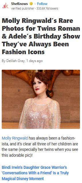 Molly’s Twins Outshine Her Style Era! 👗