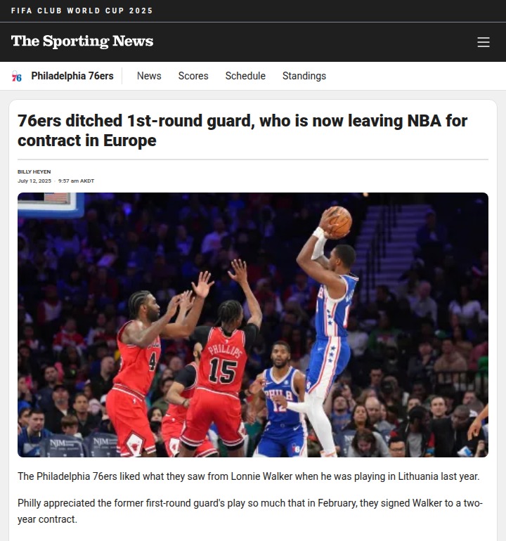 Lonnie Walker Heads Back Overseas?