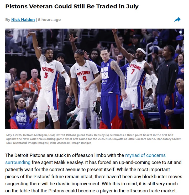 Is Tobi Time Over in Detroit?