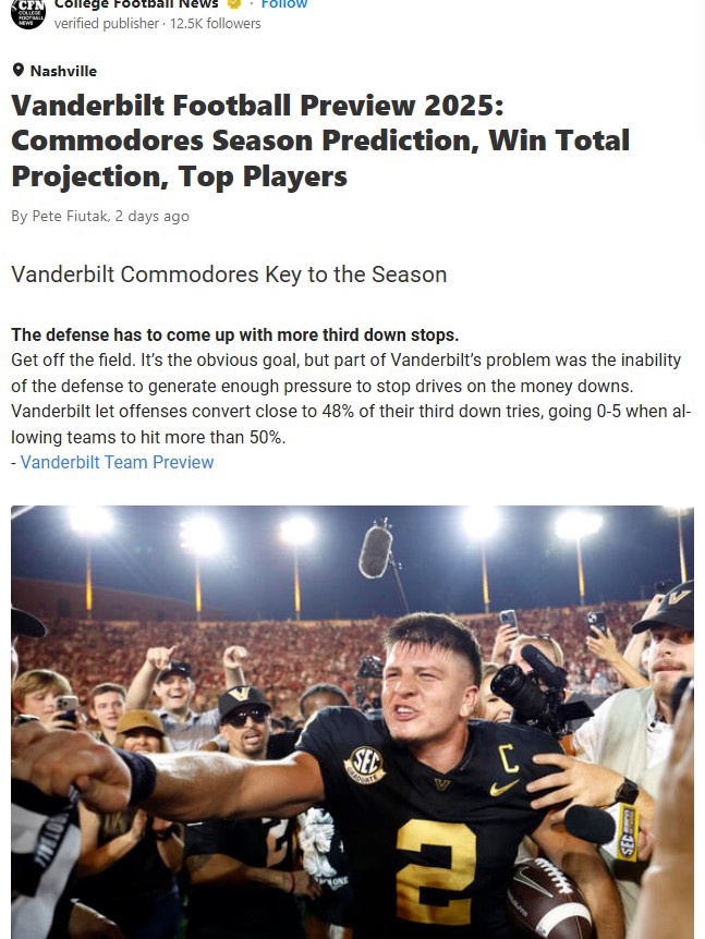 Can Vandy’s D Flip the Script in 2025?
