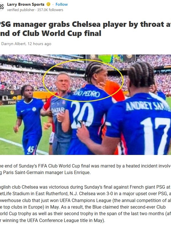 PSG Boss Loses It After Club World Cup Final