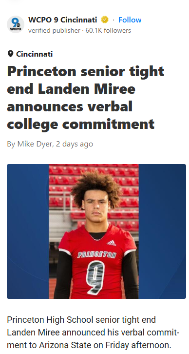 Landen Miree Picks Sun Devils Over Rivals