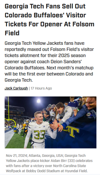 Yellow Jackets Invade Folsom: 1990 Bragging Rights?