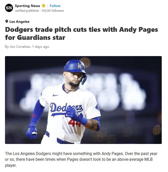 Dodgers Eye Clase: Is Pages on the Move?
