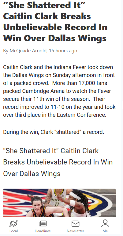 Clark Makes History vs. Dallas—Again!