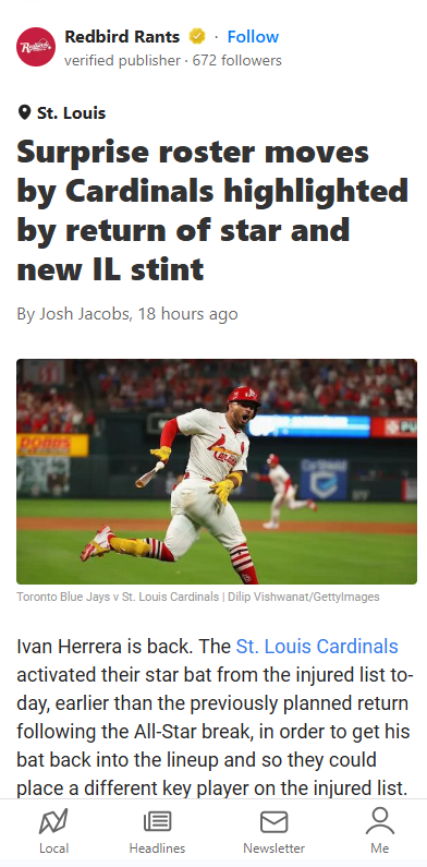 Herrera’s Back—But Nootbaar Hits the IL