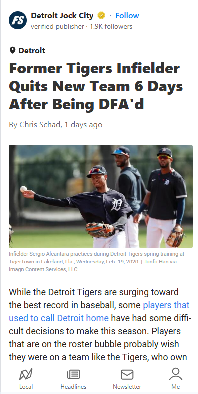 Sergio Alcántara’s Wild MLB Journey Continues