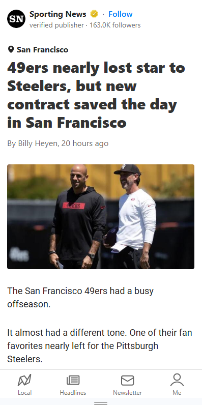Juice Stays! Juszczyk Snubs Steelers