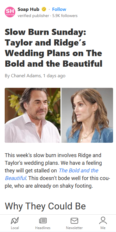Ridge Still Hung Up on Brooke? 👀