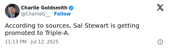 Sal Stewart’s Big Leap: Triple-A Bound!
