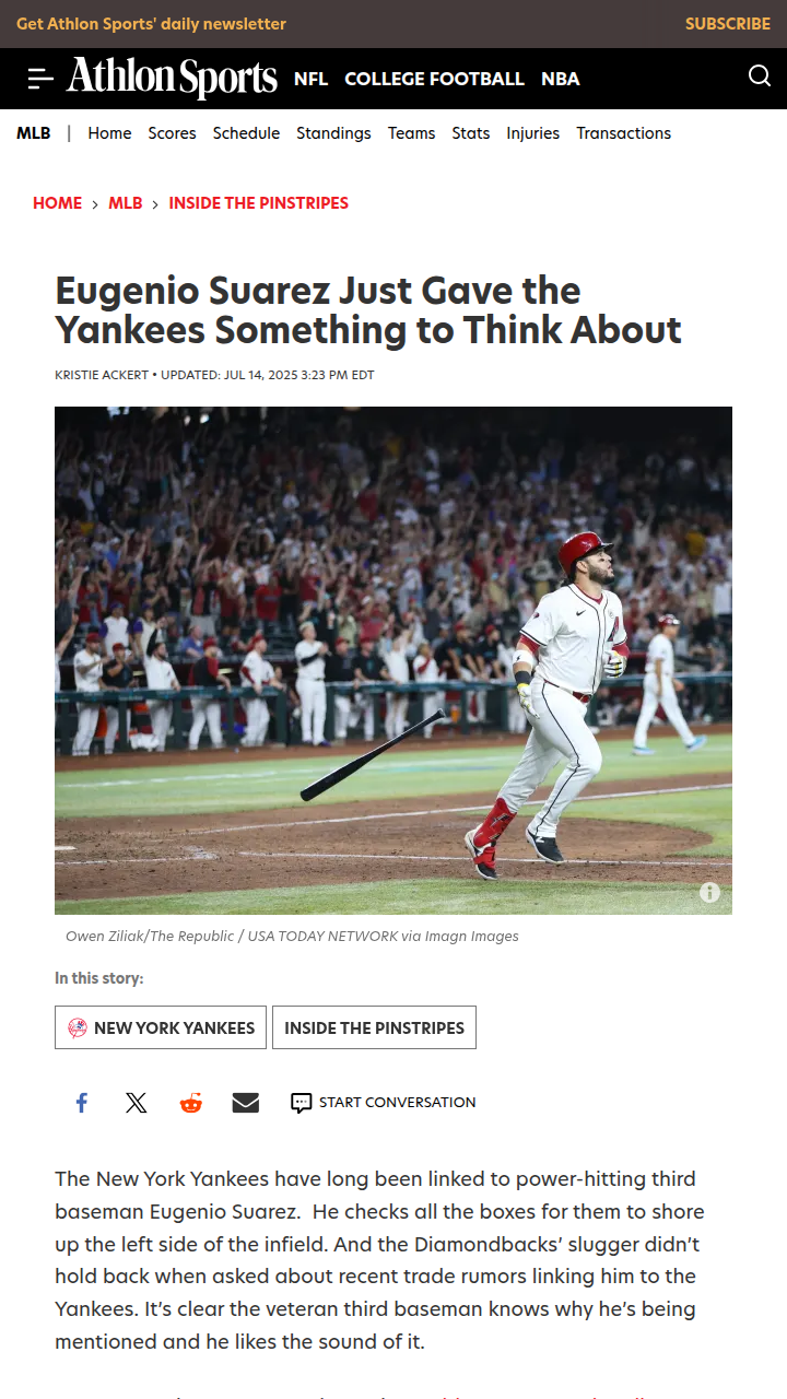 Suárez Drops a Bronx Bombshell