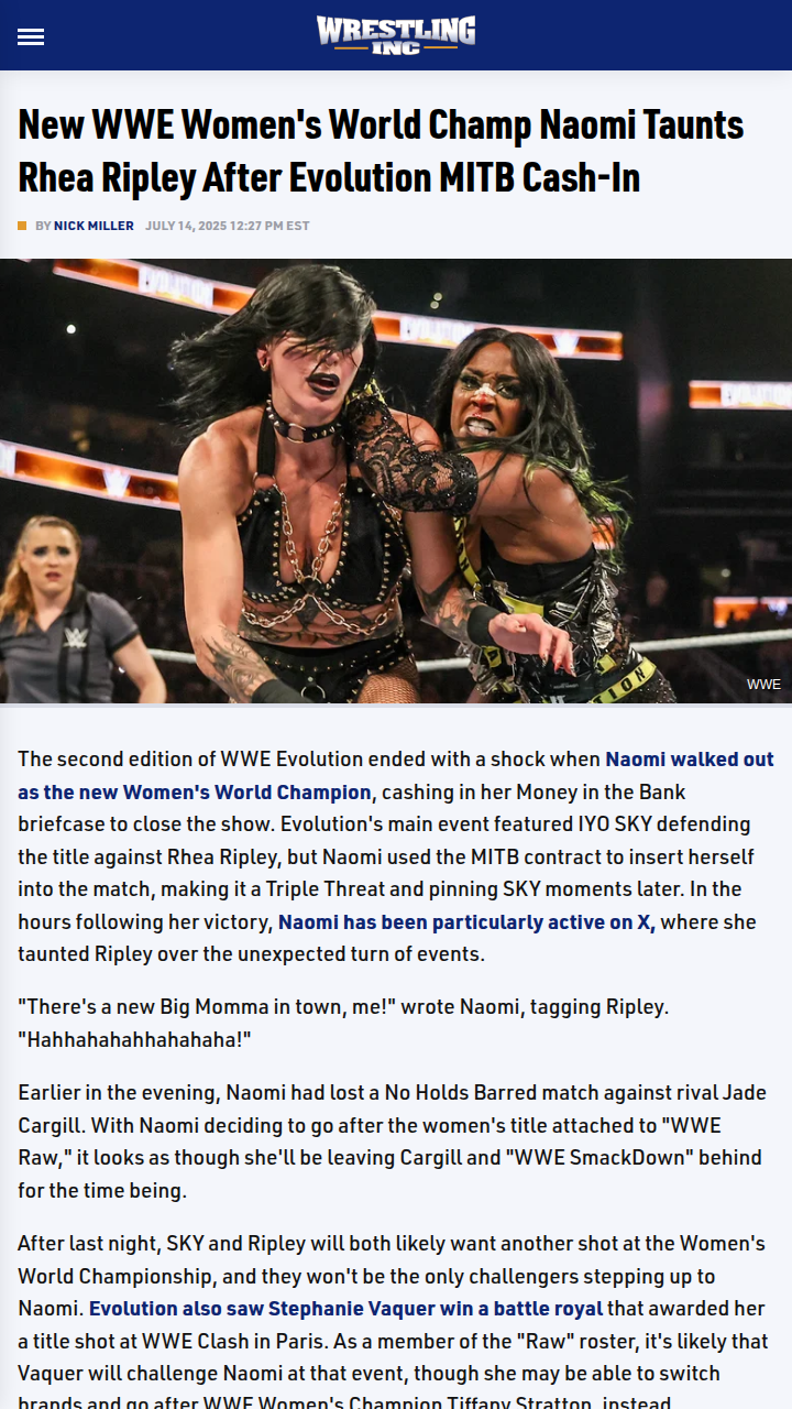 Naomi Shocks WWE: MITB Cash-In Drama!