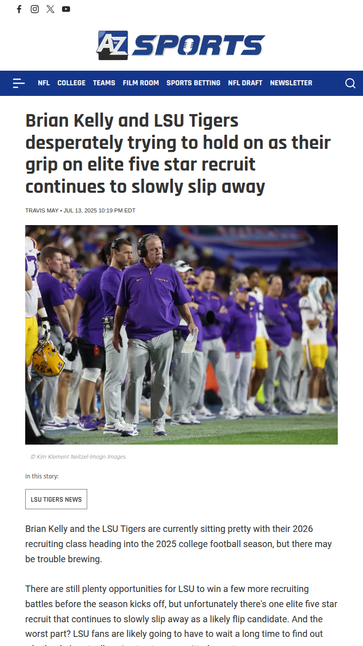 Is Tristen Keys Slipping Away from LSU?