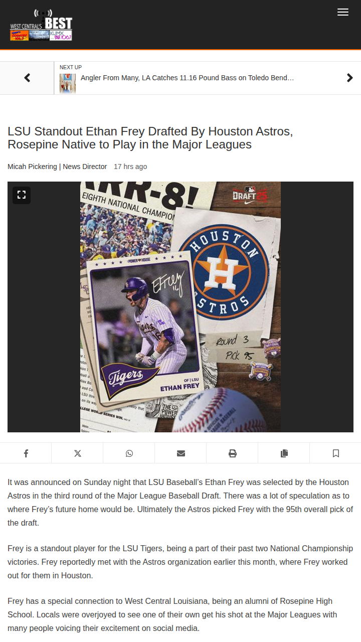 Rosepine’s Eagle Lands in Astros’ Nest!