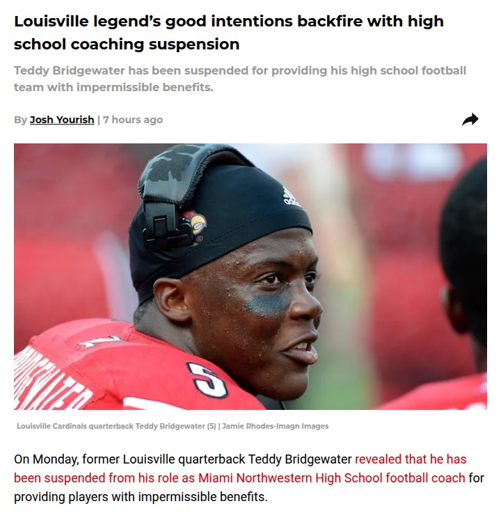 Teddy B’s Generosity Gets Him Benched