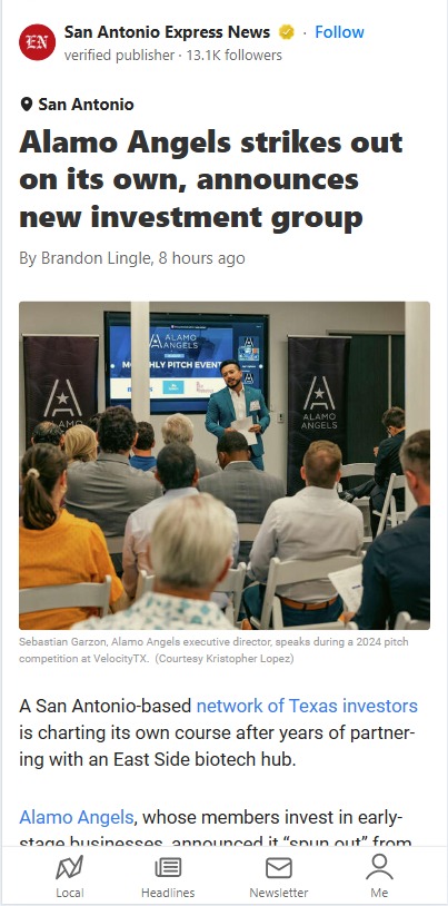 Alamo Angels Goes Solo—What’s Next?