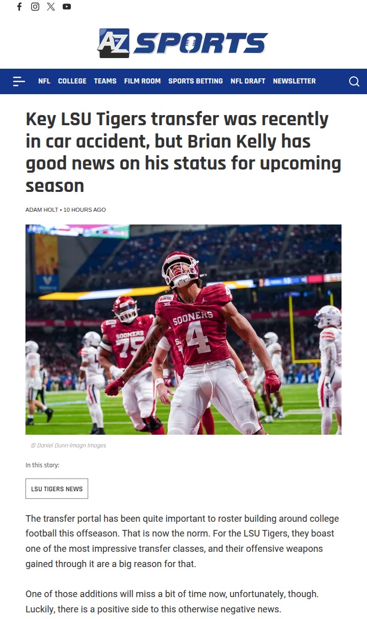Nic Anderson Update: Good News for LSU