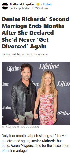 Denise Richards’ Divorce Plot Twist