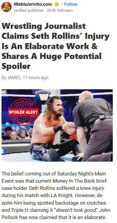 Is Rollins’ Injury Just a Setup?