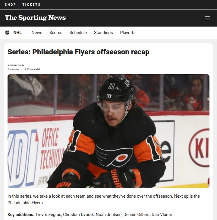 Zegras Joins the Orange & Black: Game Changer?
