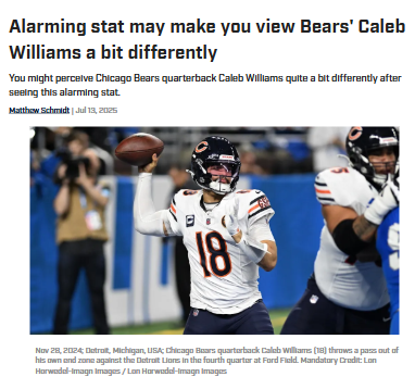 Is Caleb Williams Holding the Ball Too Long?