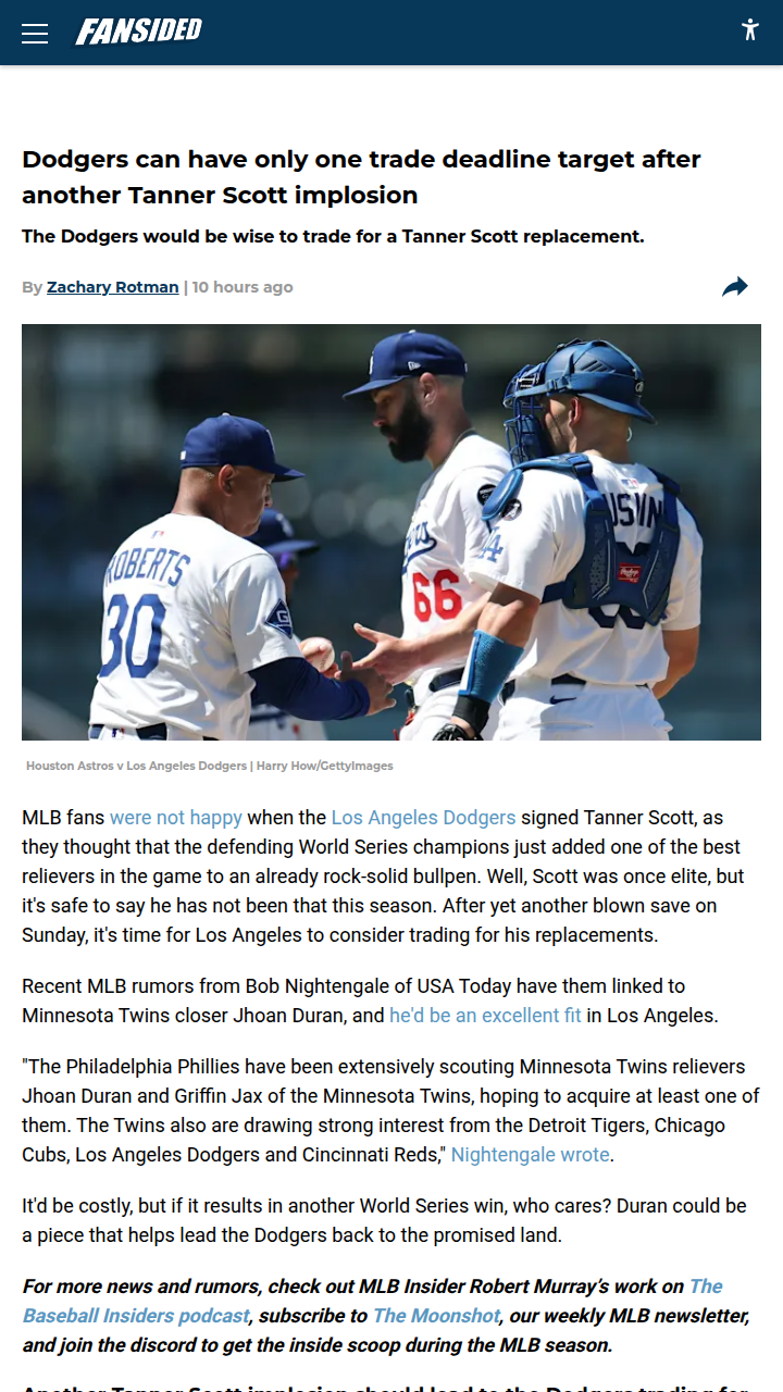 Is Duran the Dodgers’ Missing Piece?