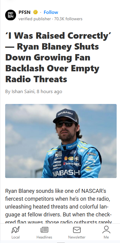 Blaney: All Bark, No Bite or Just Class?