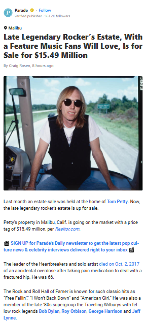 Tom Petty’s Home Has a Secret Studio!
