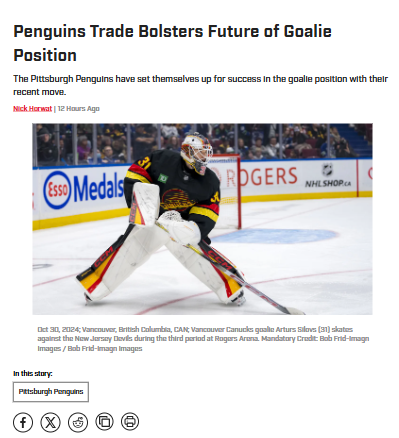 Penguins’ Young Netminders: Who’s Next in Line?