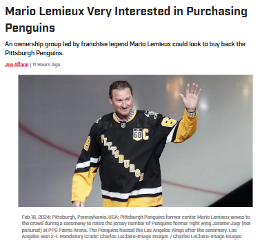 Super Mario Eyes Penguins Comeback?