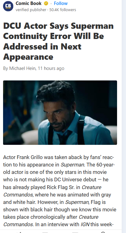 Frank Grillo’s Hair Sparks DCU Debate 🦸‍♂️
