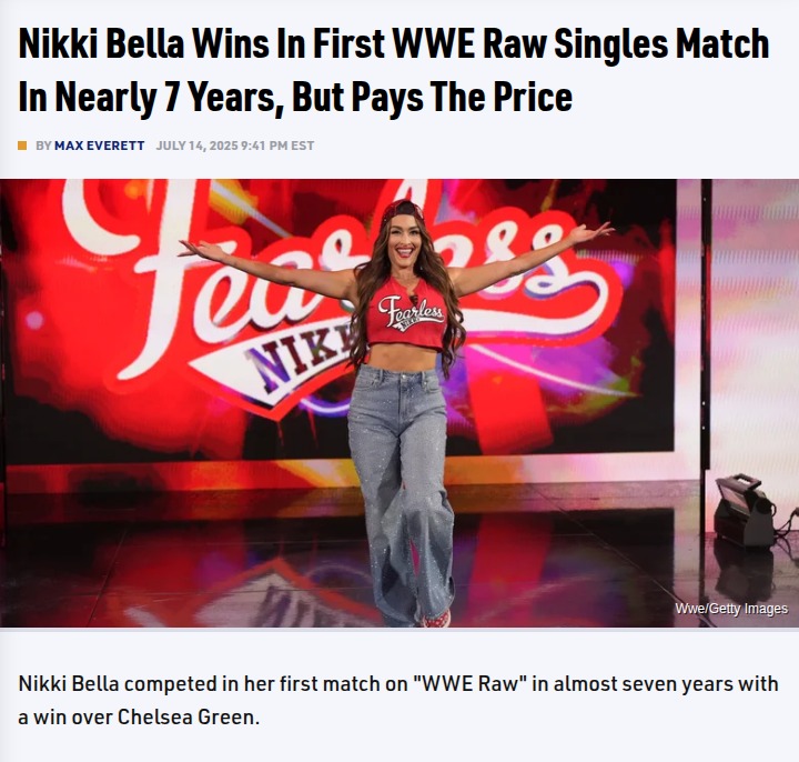 Nikki Bella’s Raw Comeback: Worth the Pain?