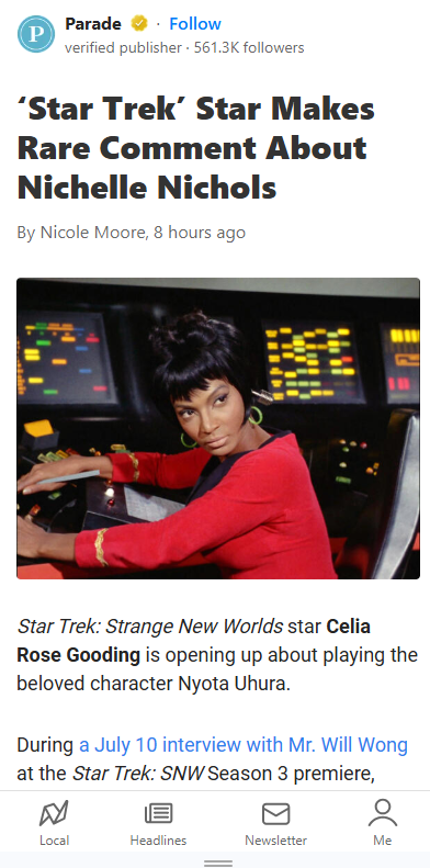 Celia Rose Gooding Gets Real About Uhura 🌟