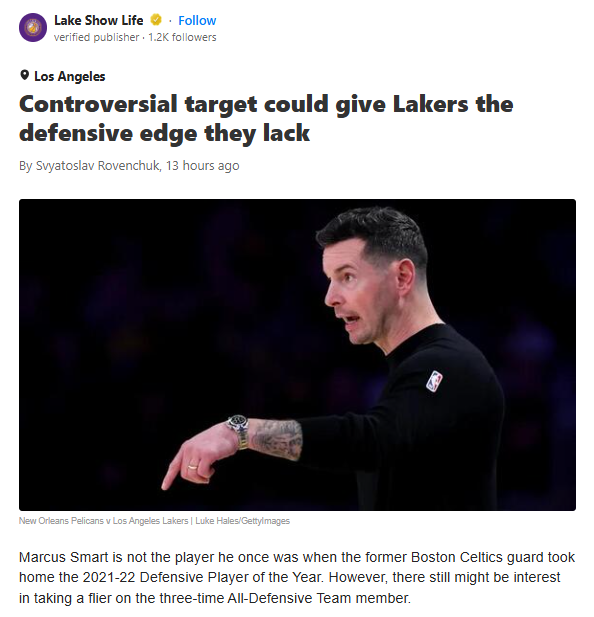 Could Smart Be LA’s Defensive X-Factor?