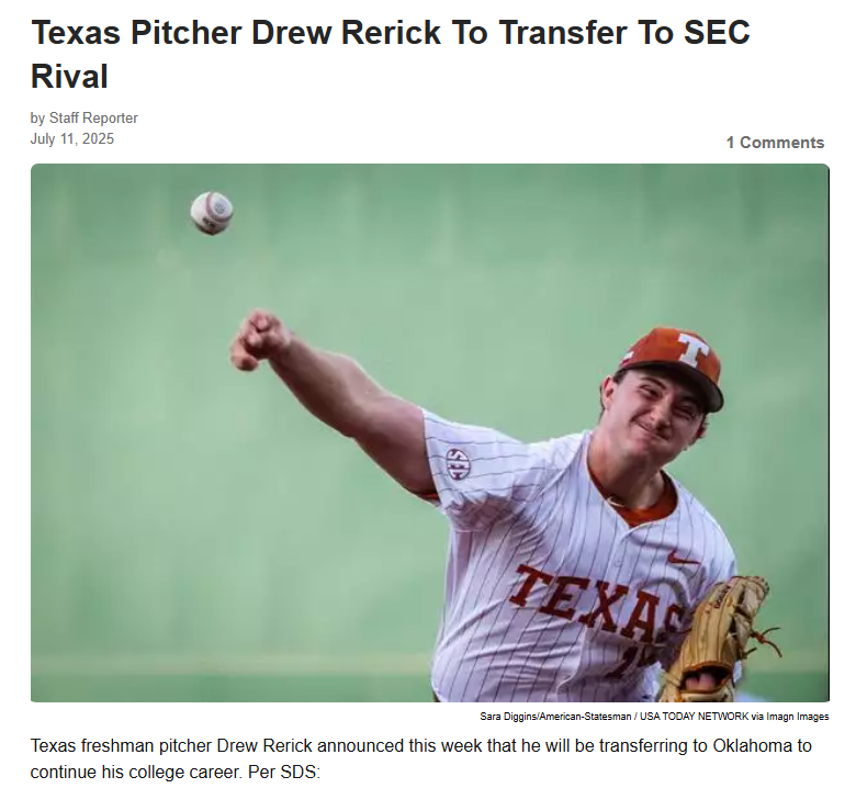 Texas Arm Rerick Flips to OU: Red River Drama!