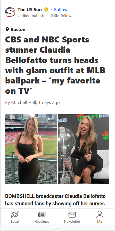 Claudia Bellofatto Lights Up Fenway
