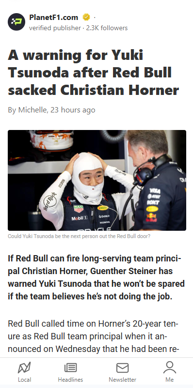 Is Tsunoda Next After Horner’s Shock Exit?