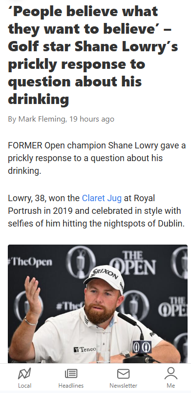 Lowry Fires Back at Party Questions