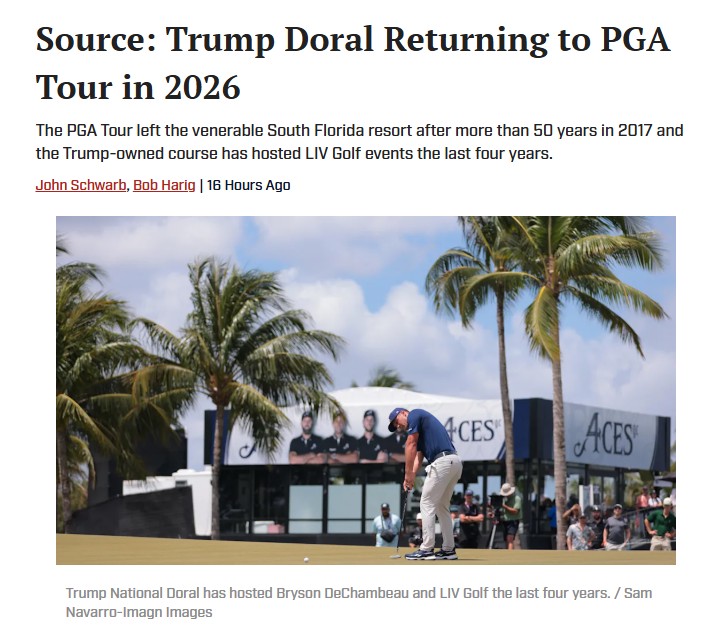 Blue Monster Comeback: Doral Returns!
